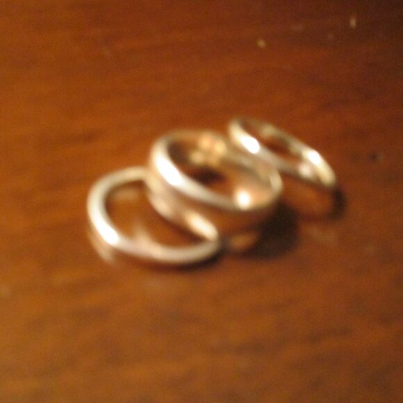 Sundance Capricious Ring Trio sterling silver stack rings 8 - Picture 3 of 4